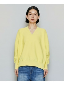 【MOGA】【Lサイズ】コットンフォートVネックニットプルオーバー 詳細画像 チャコールグレー 20