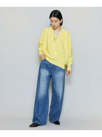 【MOGA】【Lサイズ】コットンフォートVネックニットプルオーバー 詳細画像 チャコールグレー 9