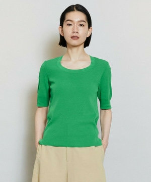 【MOGA】【Lサイズ】フルーレニットトップス 詳細画像 グリーン 2