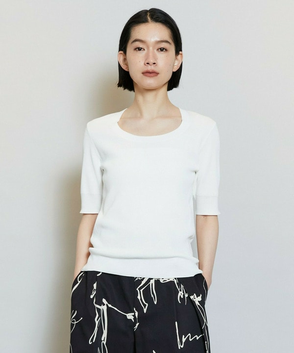 【Lサイズ】フルーレニットトップス 詳細画像 ホワイト 2