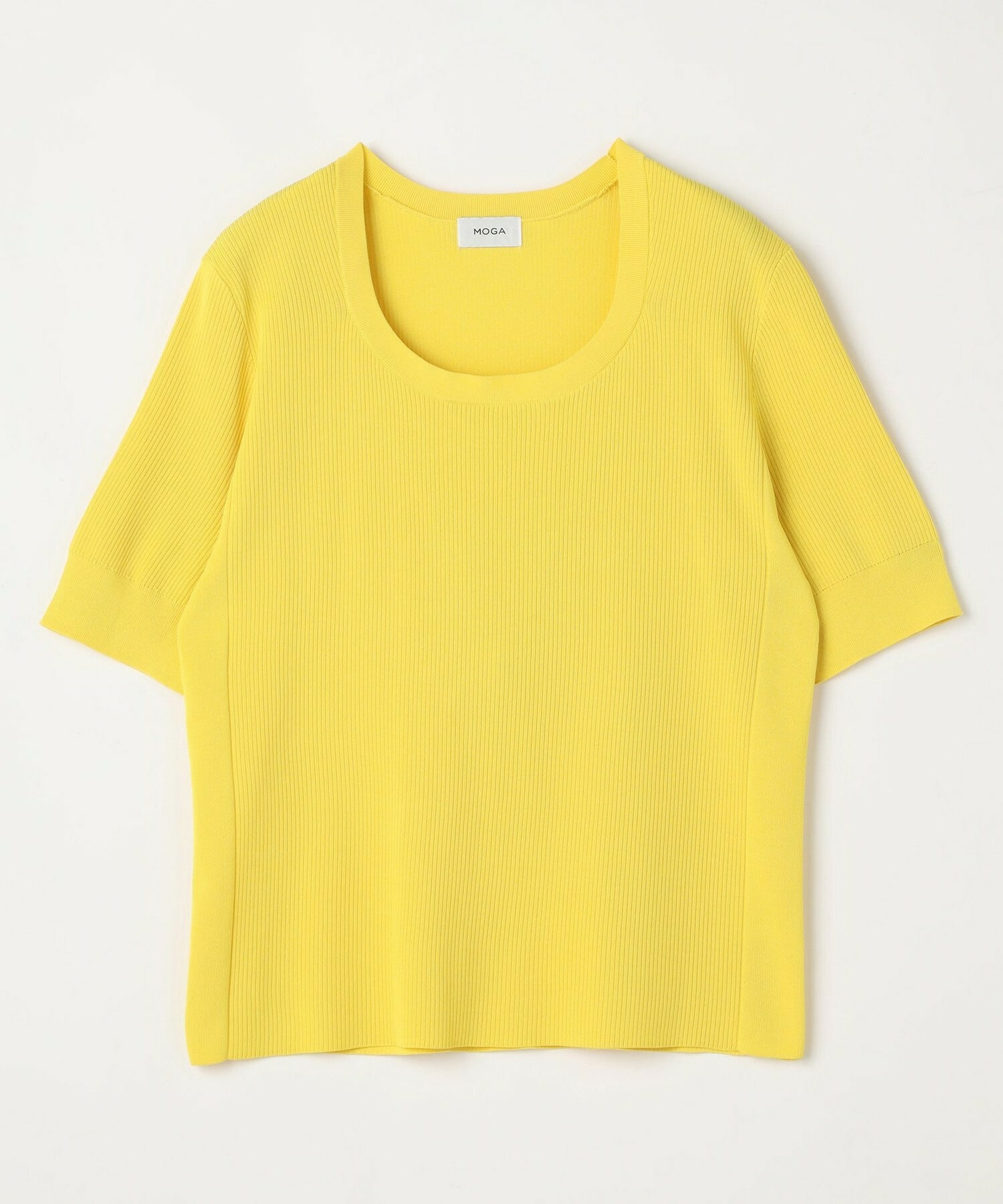 【MOGA】【Lサイズ】フルーレニットトップス 詳細画像 イエロー 1