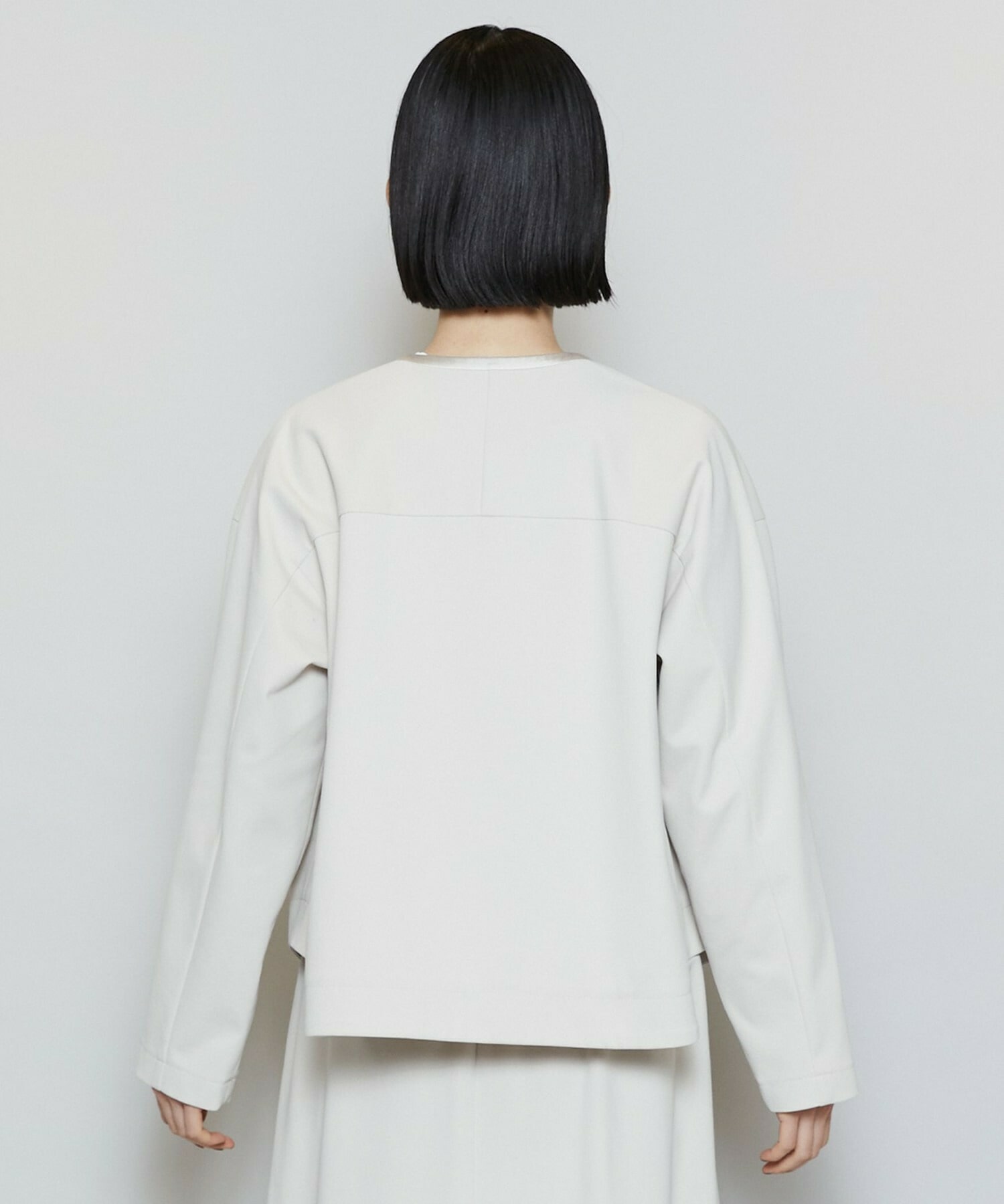 【MOGA】【Lサイズ】P/Cポンチノーカラージャケット 詳細画像 ベージュ 22