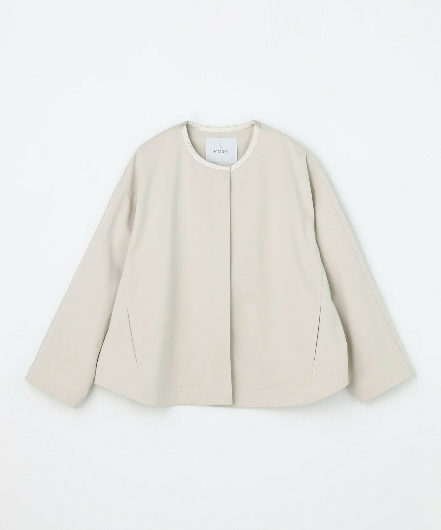 【MOGA】【Lサイズ】P/Cポンチノーカラージャケット 詳細画像 ベージュ 1