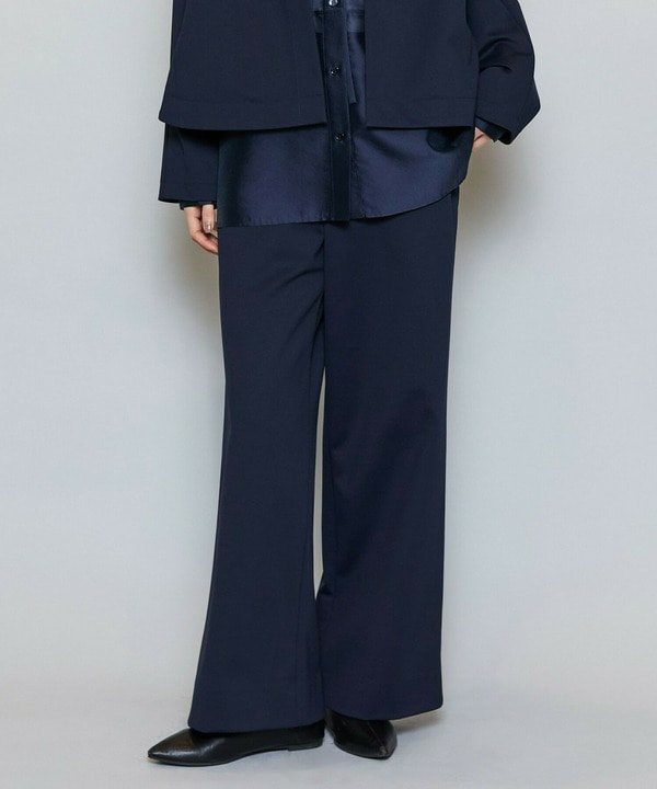 【Lサイズ】P/Cポンチワイドパンツ 詳細画像 ネイビー 2