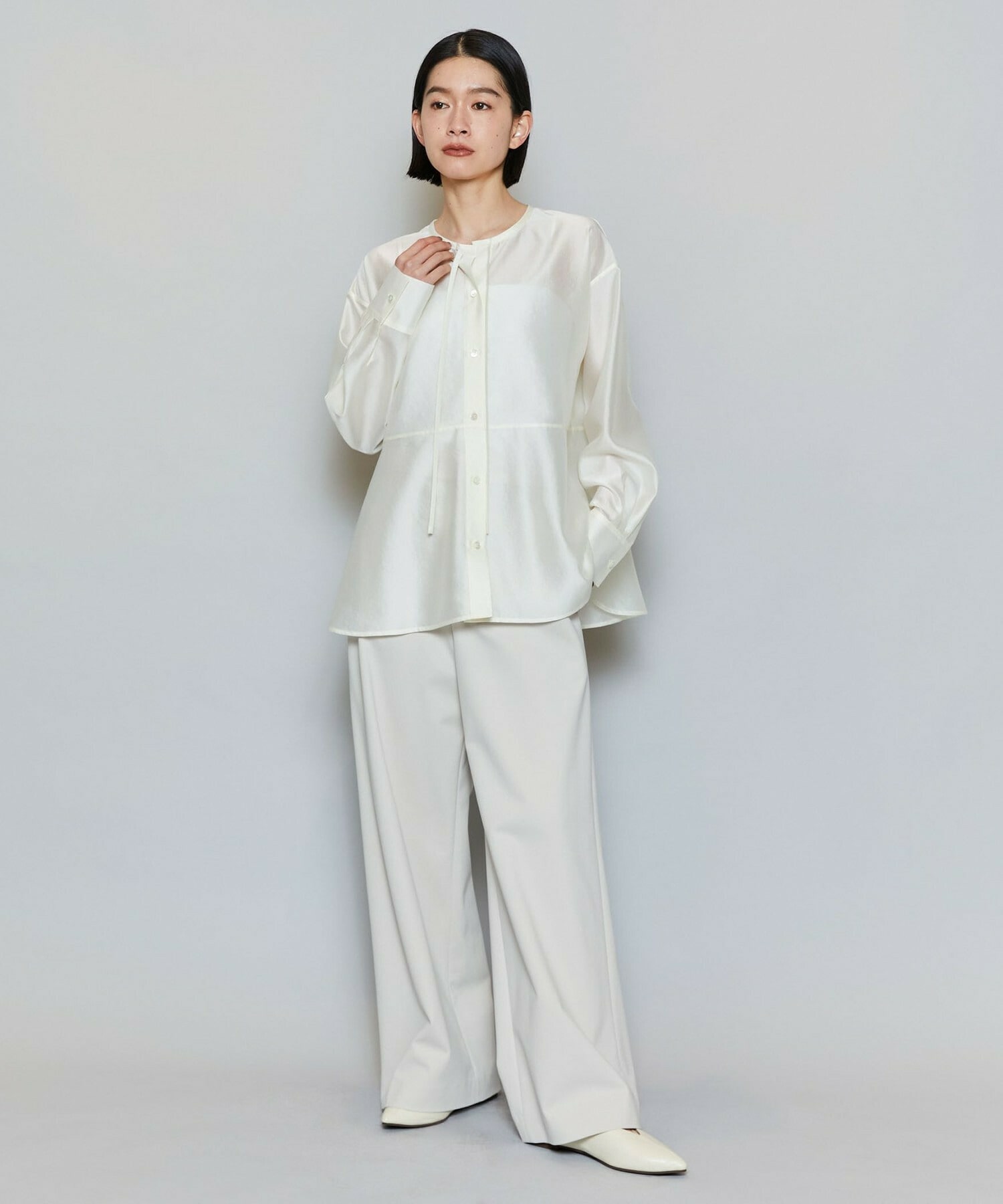 【MOGA】【Lサイズ】P/Cポンチワイドパンツ 詳細画像 ネイビー 14