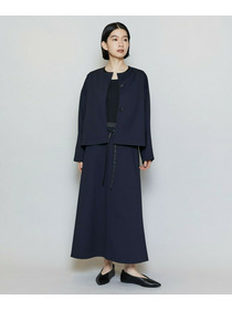 【MOGA】【Lサイズ】P/CポンチAラインロングスカート 詳細画像 ネイビー 10