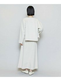 【MOGA】【Lサイズ】P/CポンチAラインロングスカート 詳細画像 ネイビー 14