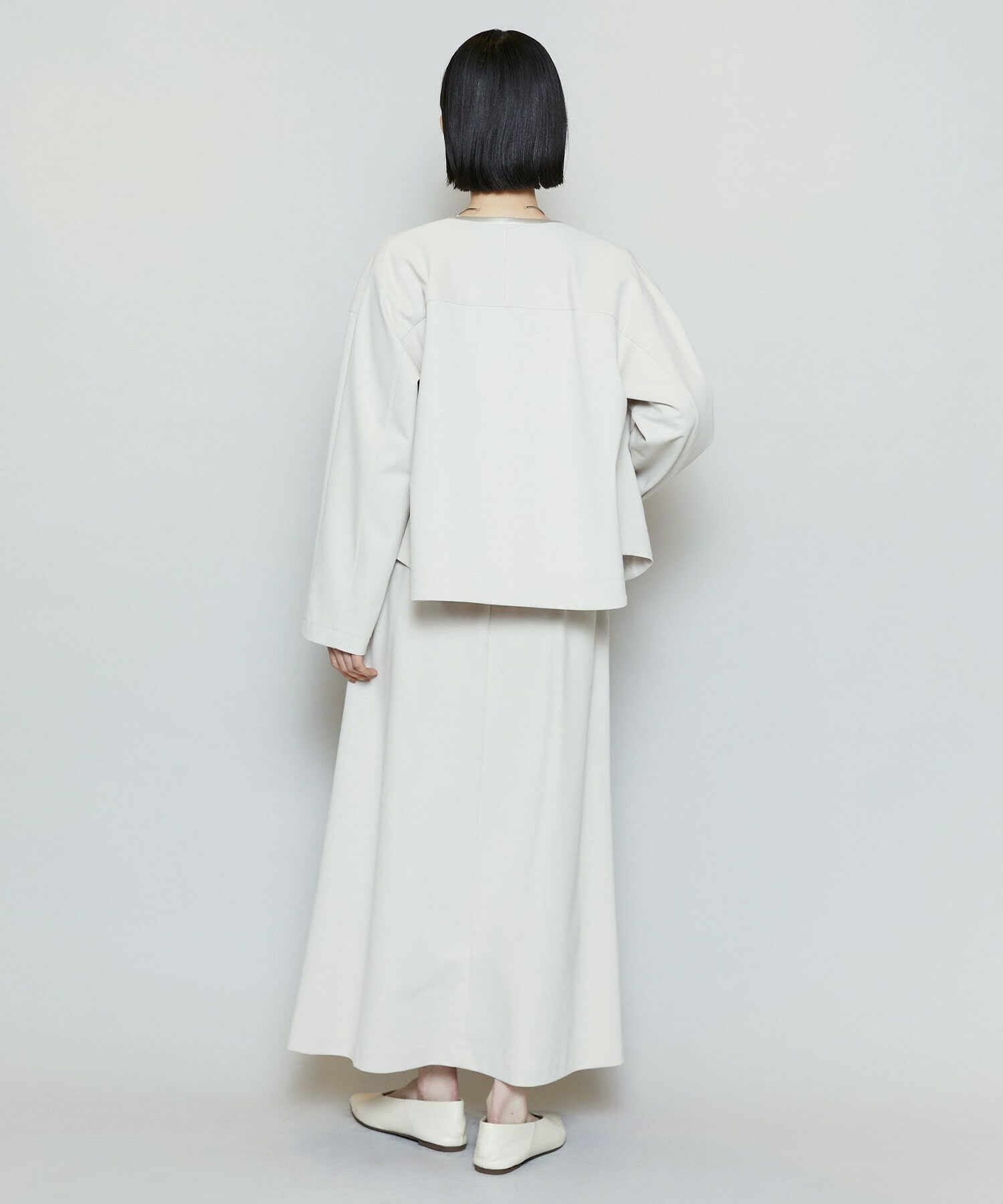 【MOGA】【Lサイズ】P/CポンチAラインロングスカート 詳細画像 ネイビー 14