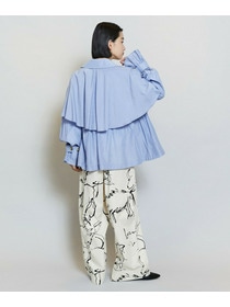 【MOGA】【Lサイズ】ナイロンリヨセルタッサーショートトレンチコート 詳細画像 ダークネイビー 15