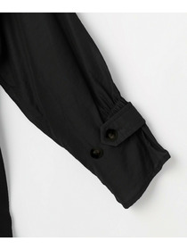 【MOGA】【Lサイズ】ナイロンリヨセルタッサーショートトレンチコート 詳細画像 ダークネイビー 28