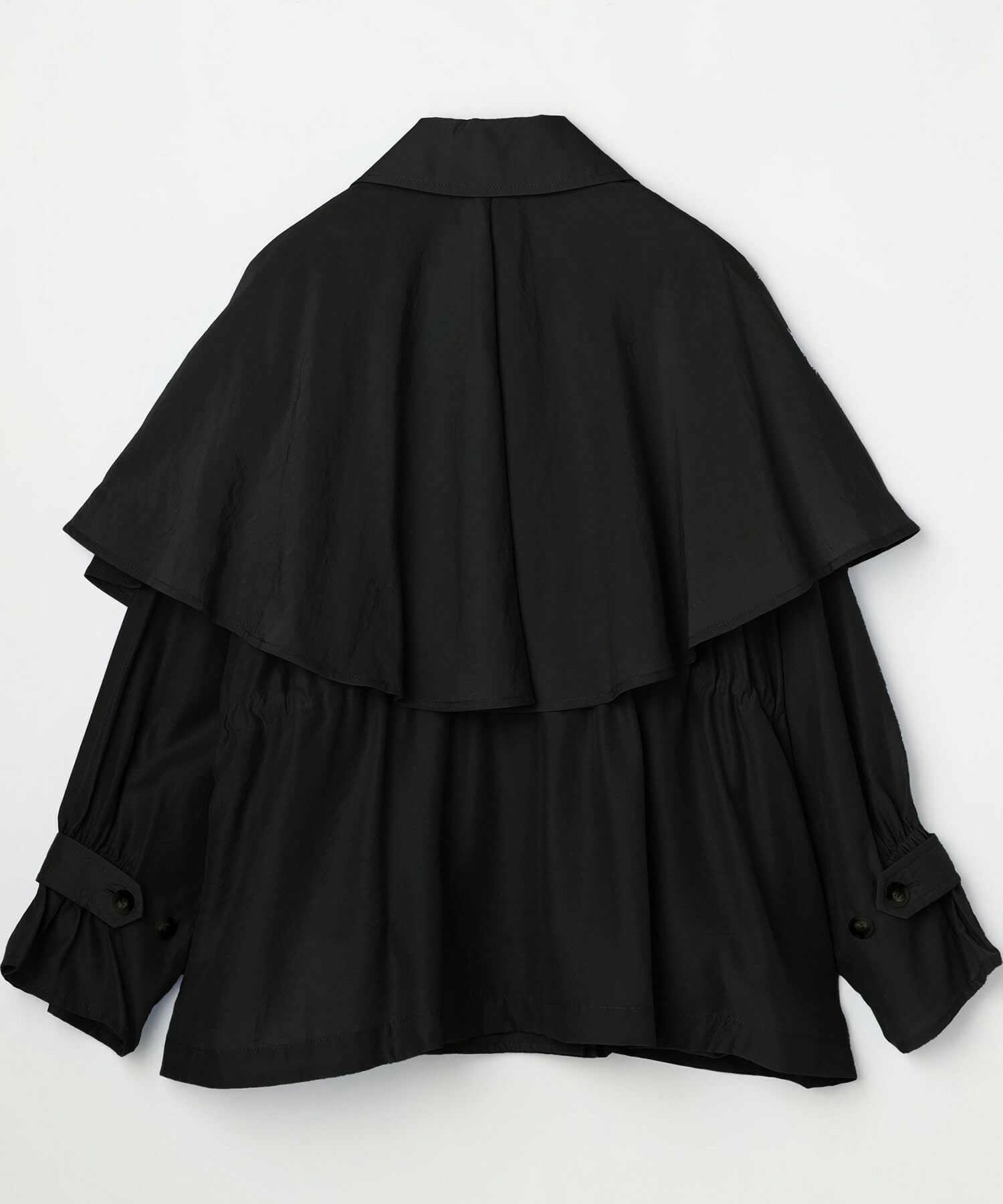 【MOGA】【Lサイズ】ナイロンリヨセルタッサーショートトレンチコート 詳細画像 ダークネイビー 24