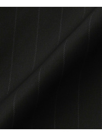 【MOGA】【Lサイズ】シアーストライプノーカラージャケット 詳細画像 ブラック 28