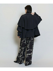 【MOGA】【Lサイズ】ドローイングプリントワイドパンツ 詳細画像 アイボリー 11