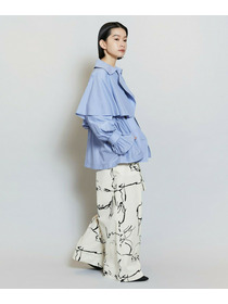 【MOGA】【Lサイズ】ドローイングプリントワイドパンツ 詳細画像 アイボリー 16