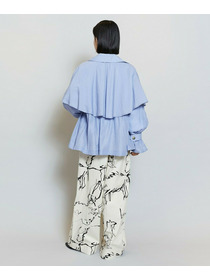 【MOGA】【Lサイズ】ドローイングプリントワイドパンツ 詳細画像 アイボリー 17