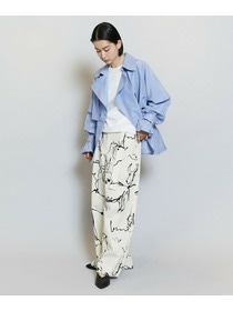 【MOGA】【Lサイズ】ドローイングプリントワイドパンツ 詳細画像 アイボリー 18