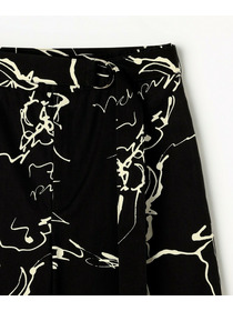 【MOGA】【Lサイズ】ドローイングプリントワイドパンツ 詳細画像 アイボリー 26