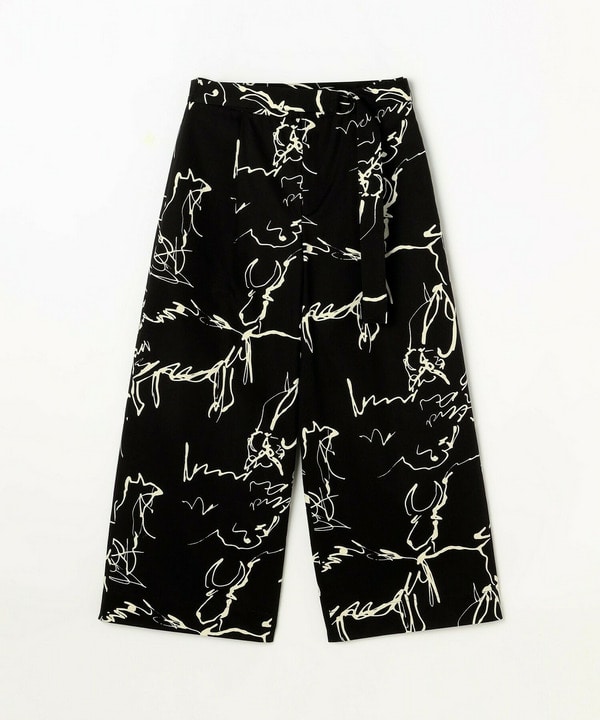 【Lサイズ】ドローイングプリントワイドパンツ【Lサイズ】ドローイングプリントワイドパンツ
