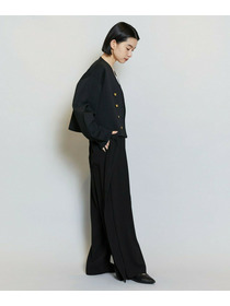 【MOGA】【Lサイズ】バルキーポリエステルニットジャケット 詳細画像 ブラック 15