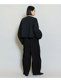 【MOGA】【Lサイズ】バルキーポリエステルニットジャケット 詳細画像 ブラック 16