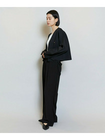 【MOGA】【Lサイズ】バルキーポリエステルニットジャケット 詳細画像 ブラック 18