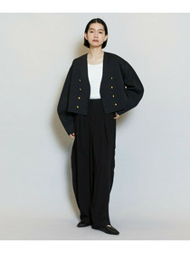 【MOGA】【Lサイズ】バルキーポリエステルニットジャケット 詳細画像 ブラック 20