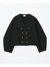 【MOGA】【Lサイズ】バルキーポリエステルニットジャケット 詳細画像 ブラック 24