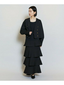 【MOGA】【Lサイズ】バルキーポリエステルニットジャケット 詳細画像 ブラック 9