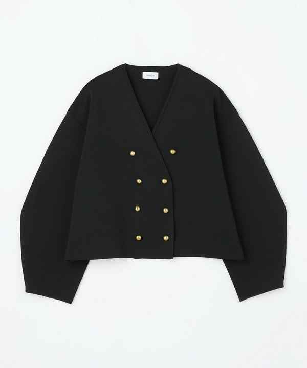 【MOGA】【Lサイズ】バルキーポリエステルニットジャケット