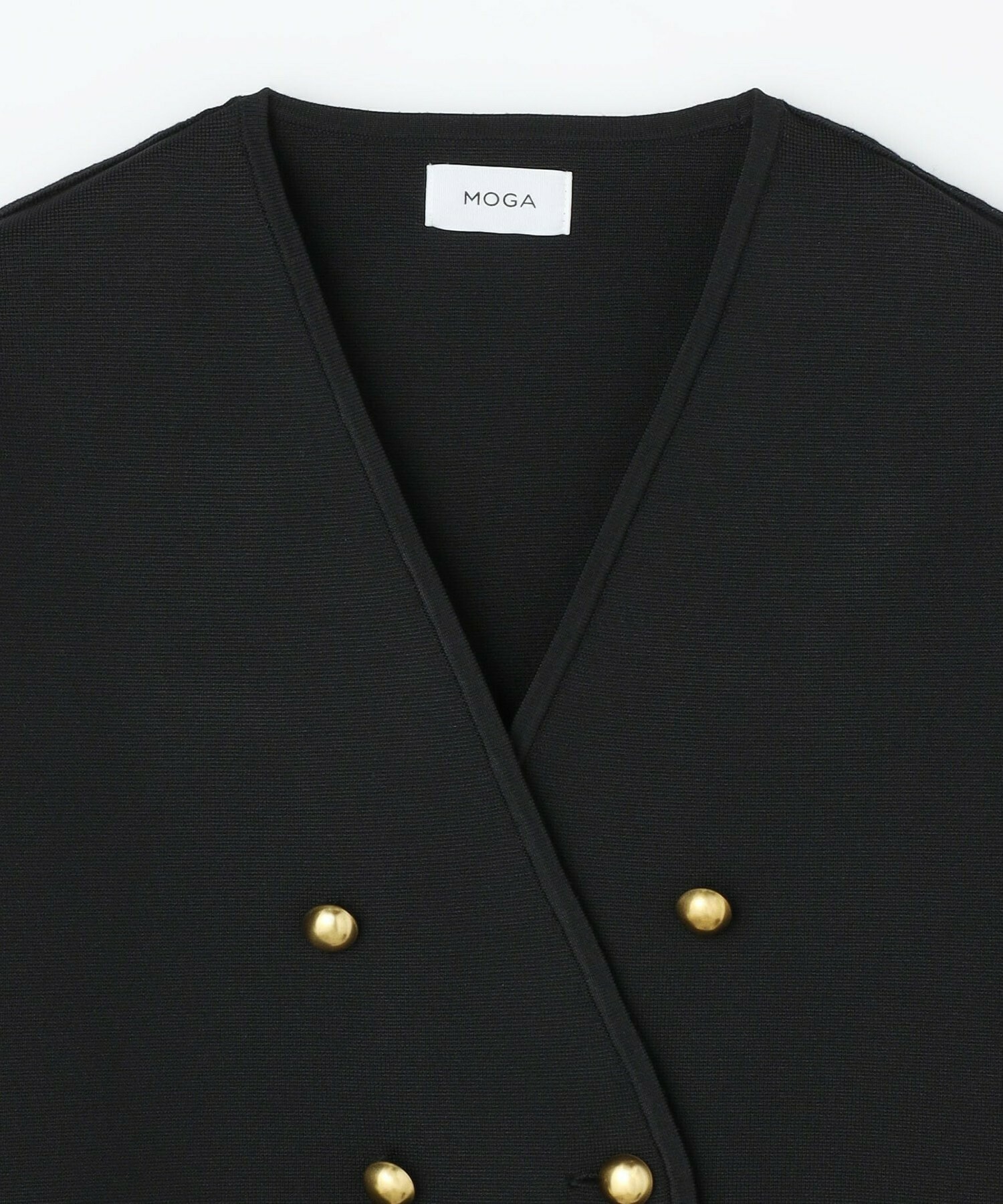 【MOGA】【Lサイズ】バルキーポリエステルニットジャケット 詳細画像 ブラック 26