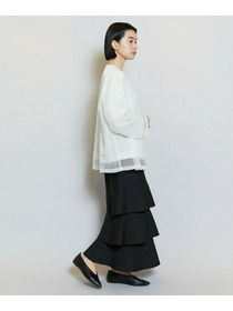 【MOGA】【Lサイズ】バルキーポリエステルニットスカート 詳細画像 ブラック 4