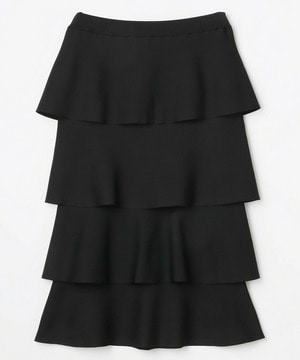 【MOGA】【Lサイズ】バルキーポリエステルニットスカート 詳細画像 ブラック 1