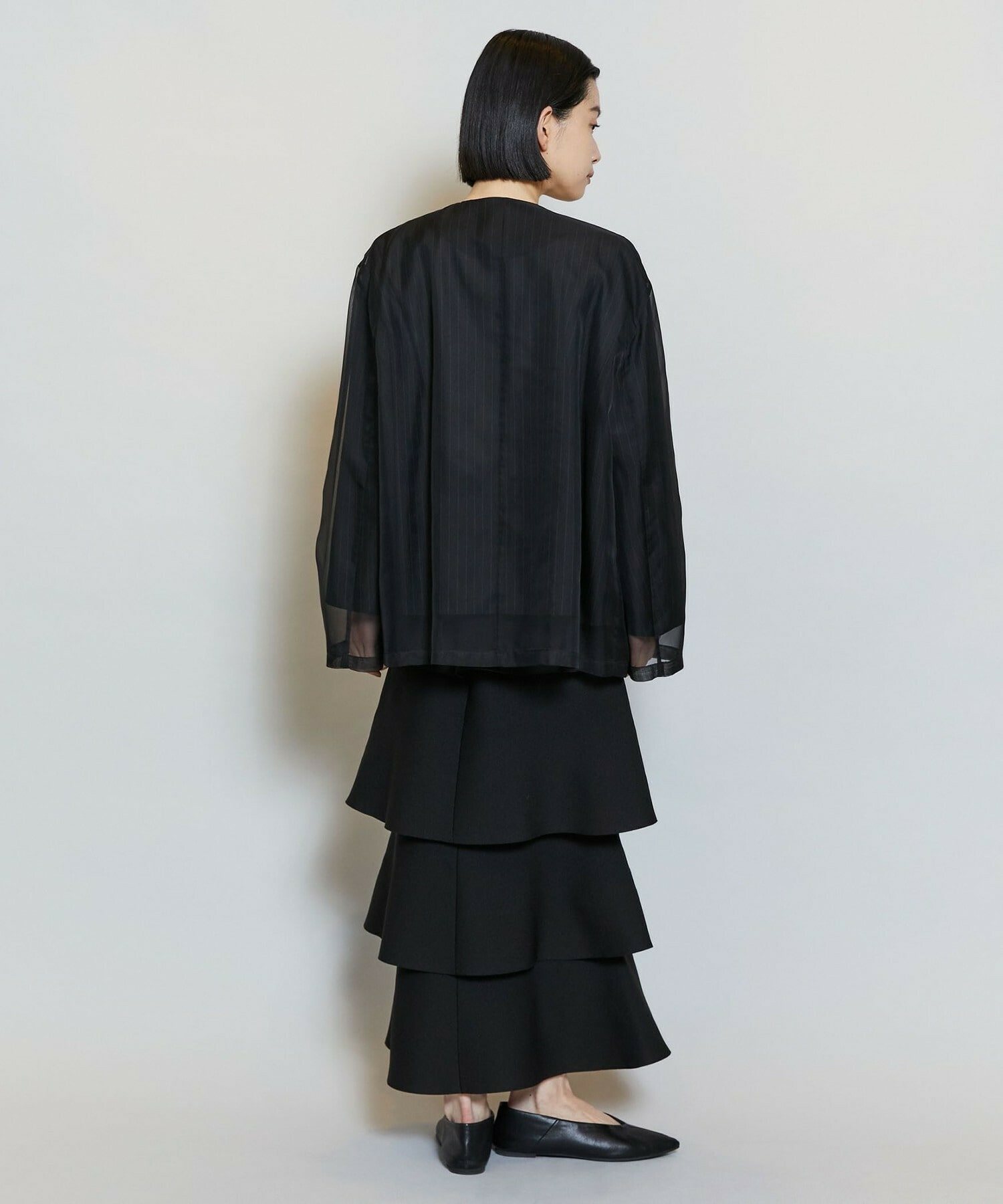 【MOGA】【Lサイズ】バルキーポリエステルニットスカート 詳細画像 ブラック 16