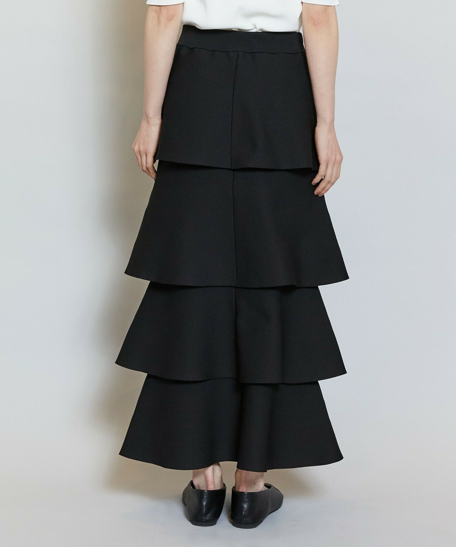 【MOGA】【Lサイズ】バルキーポリエステルニットスカート 詳細画像 ブラック 22