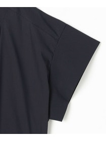 【MOGA】【Lサイズ】ストレッチタイプライタースタンドカラーロングワンピース 詳細画像 ネイビー 24