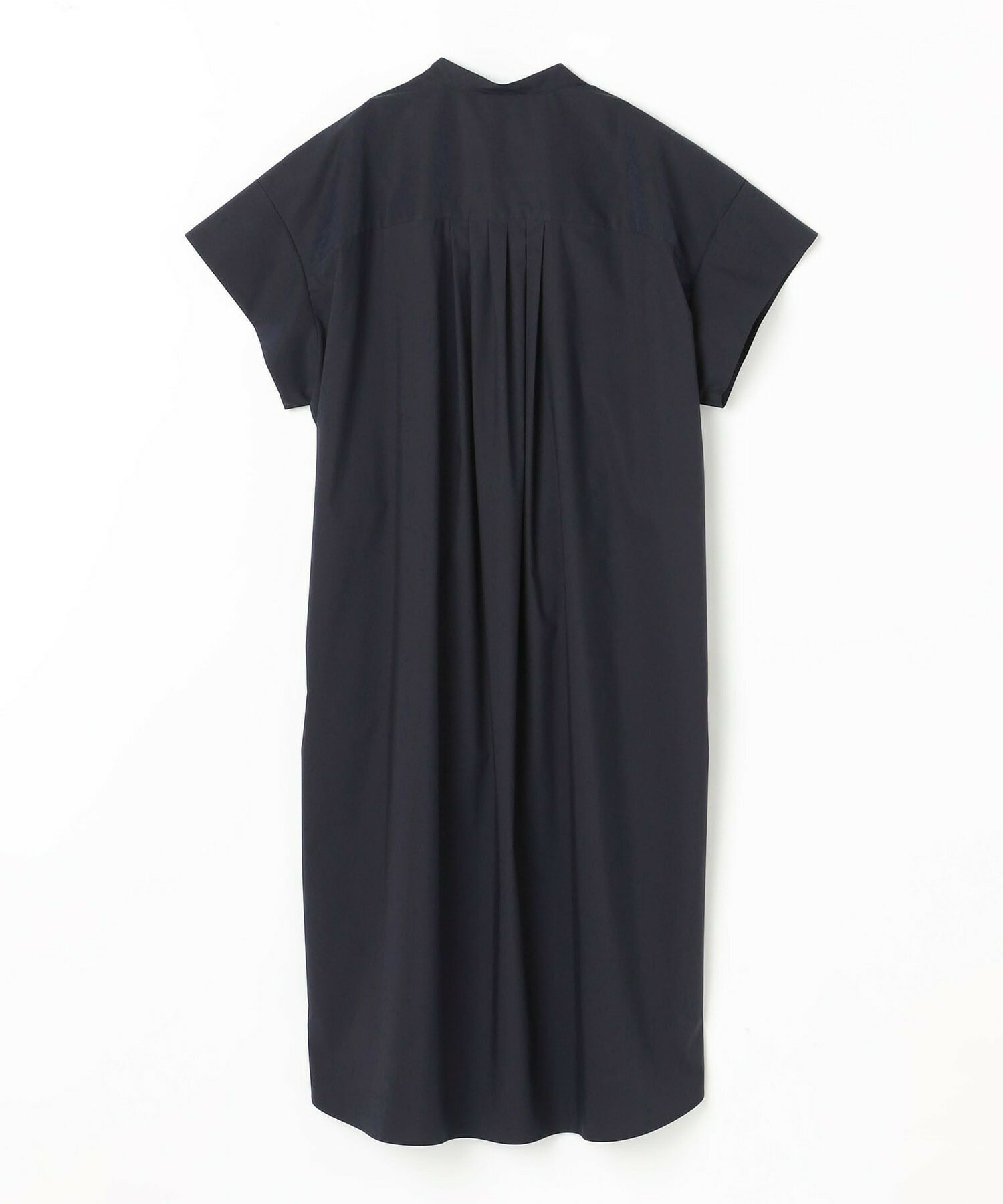 【MOGA】【Lサイズ】ストレッチタイプライタースタンドカラーロングワンピース 詳細画像 ネイビー 22