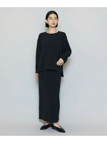 【MOGA】【Lサイズ】マカロンツイルサイドスリットブラウス 詳細画像 ブラック 16