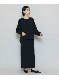 【MOGA】【Lサイズ】マカロンツイルサイドスリットブラウス 詳細画像 ブラック 18