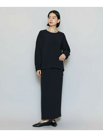 【MOGA】【Lサイズ】マカロンツイルサイドスリットブラウス 詳細画像 ブラック 20