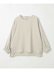 【MOGA】【Lサイズ】マカロンツイルサイドスリットブラウス 詳細画像 ブラック 24