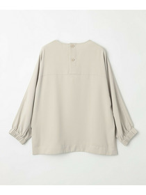 【MOGA】【Lサイズ】マカロンツイルサイドスリットブラウス 詳細画像 ブラック 25