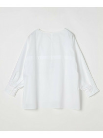 【MOGA】【Lサイズ】コットンブロードアートプリントブラウス 詳細画像 ホワイト 24