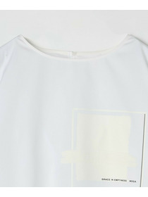 【MOGA】【Lサイズ】コットンブロードアートプリントブラウス 詳細画像 ホワイト 25