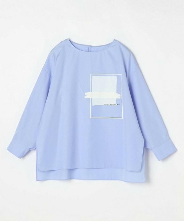 【Lサイズ】コットンブロードアートプリントブラウス【Lサイズ】コットンブロードアートプリントブラウス