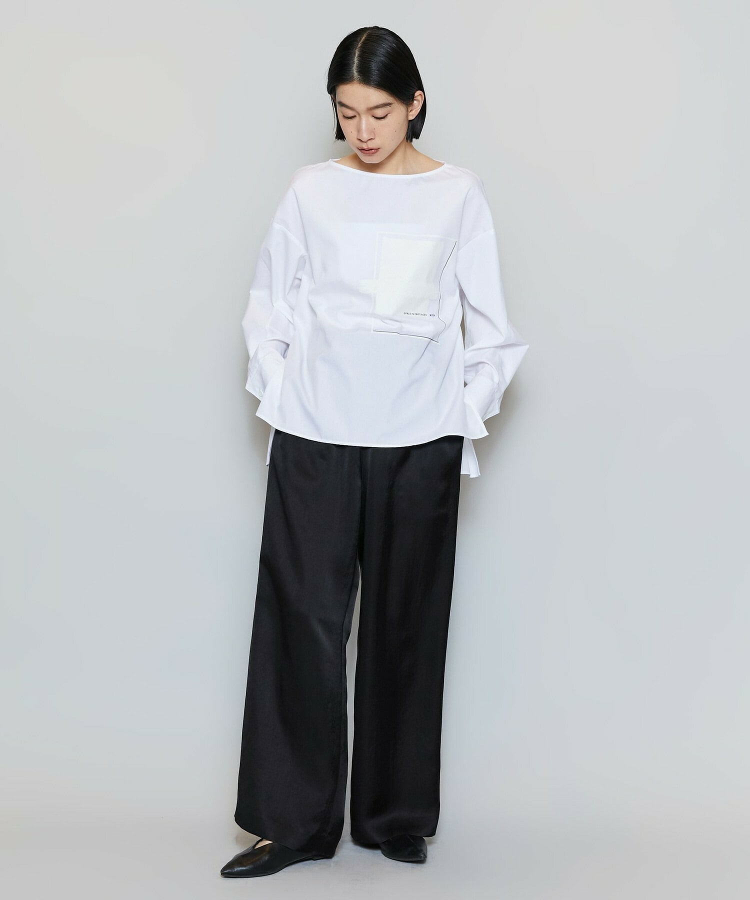 【MOGA】【Lサイズ】コットンブロードアートプリントブラウス 詳細画像 ホワイト 1