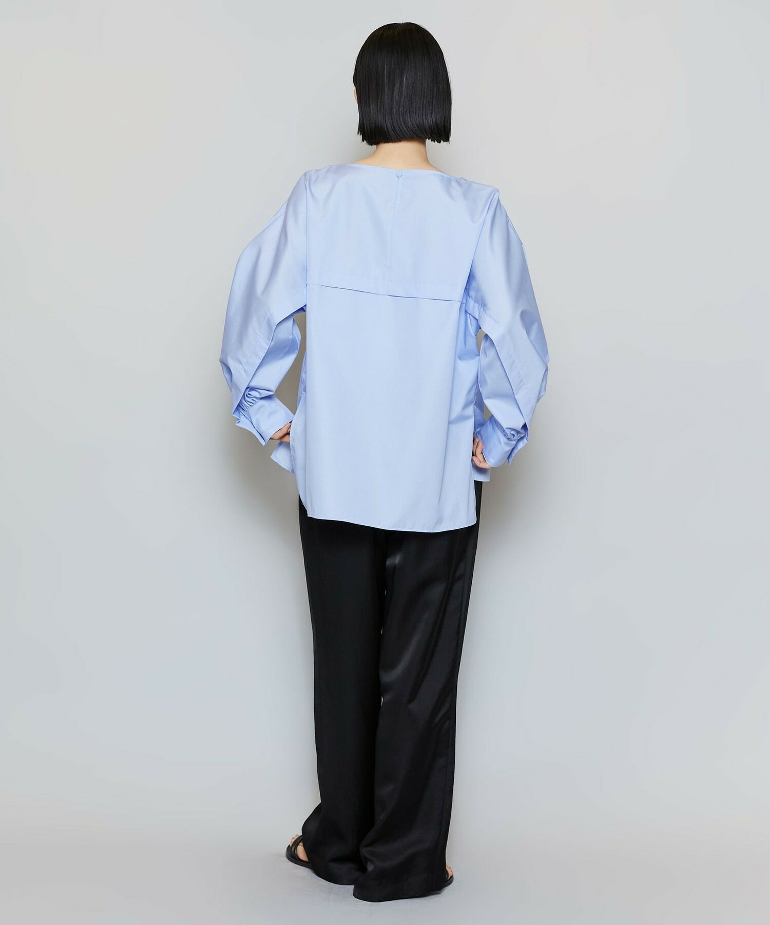 【MOGA】【Lサイズ】コットンブロードアートプリントブラウス 詳細画像 ホワイト 16