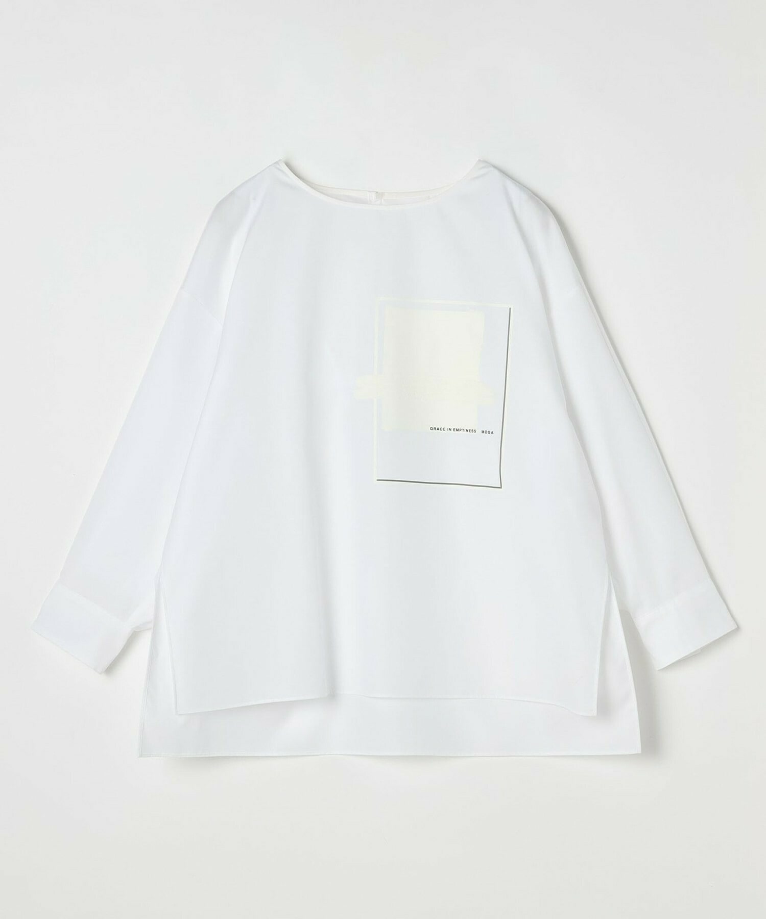【MOGA】【Lサイズ】コットンブロードアートプリントブラウス 詳細画像 ホワイト 23