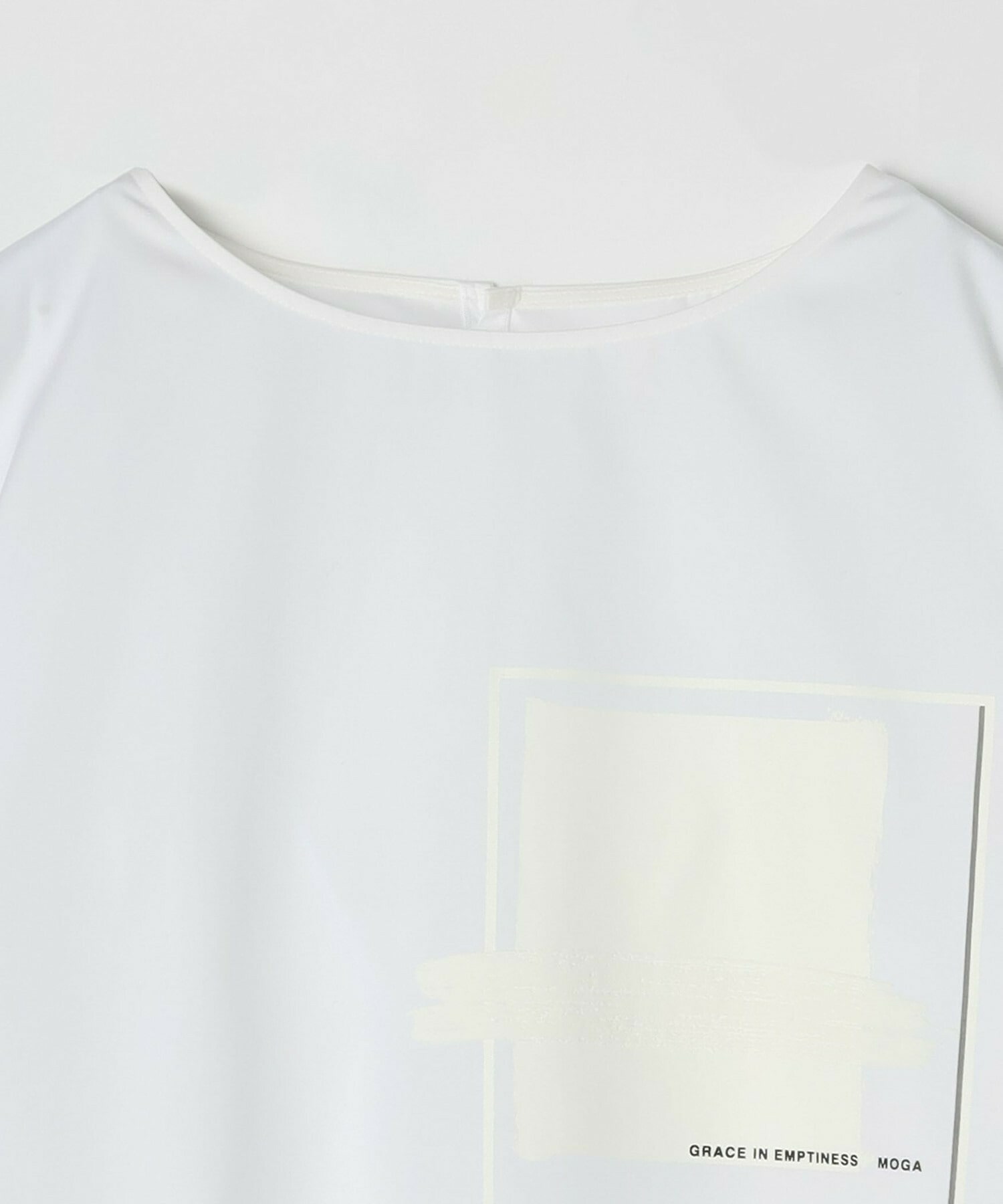 【MOGA】【Lサイズ】コットンブロードアートプリントブラウス 詳細画像 ホワイト 25