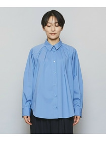 【MOGA】【Lサイズ】ストレッチタイプライターラグランスリーブシャツブラウス 詳細画像 ネイビー 17