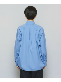 【MOGA】【Lサイズ】ストレッチタイプライターラグランスリーブシャツブラウス 詳細画像 ネイビー 19